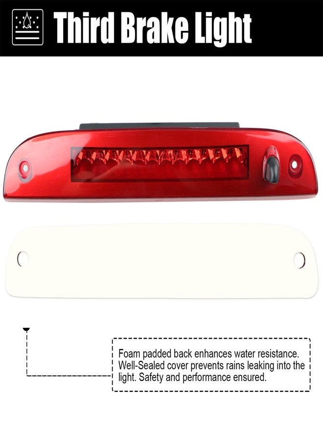 ILONPA LED 3rd Third High Mount Tail Brake Light For 2002-2010 FORD EXPLORER, 2008-2012 Ford Escape (Chrome Housing Red Lens) - Image 5